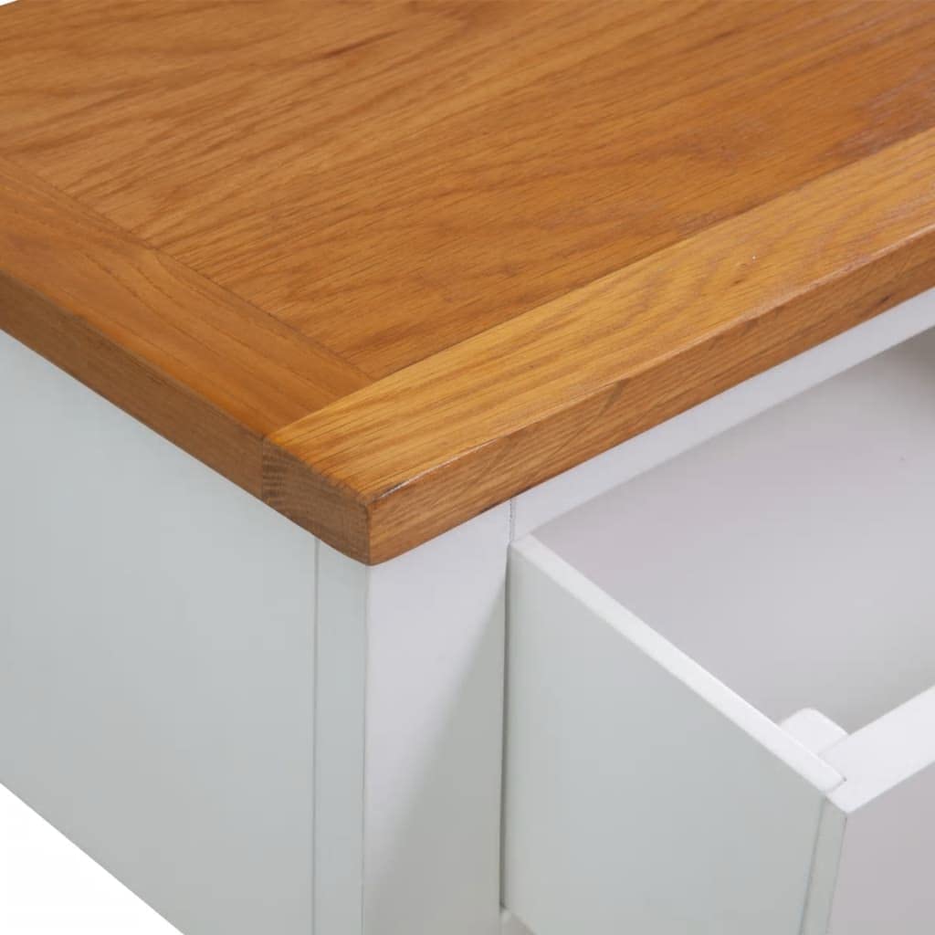 Sofa Side Table with 2 Drawers and Storage Shelves J187403