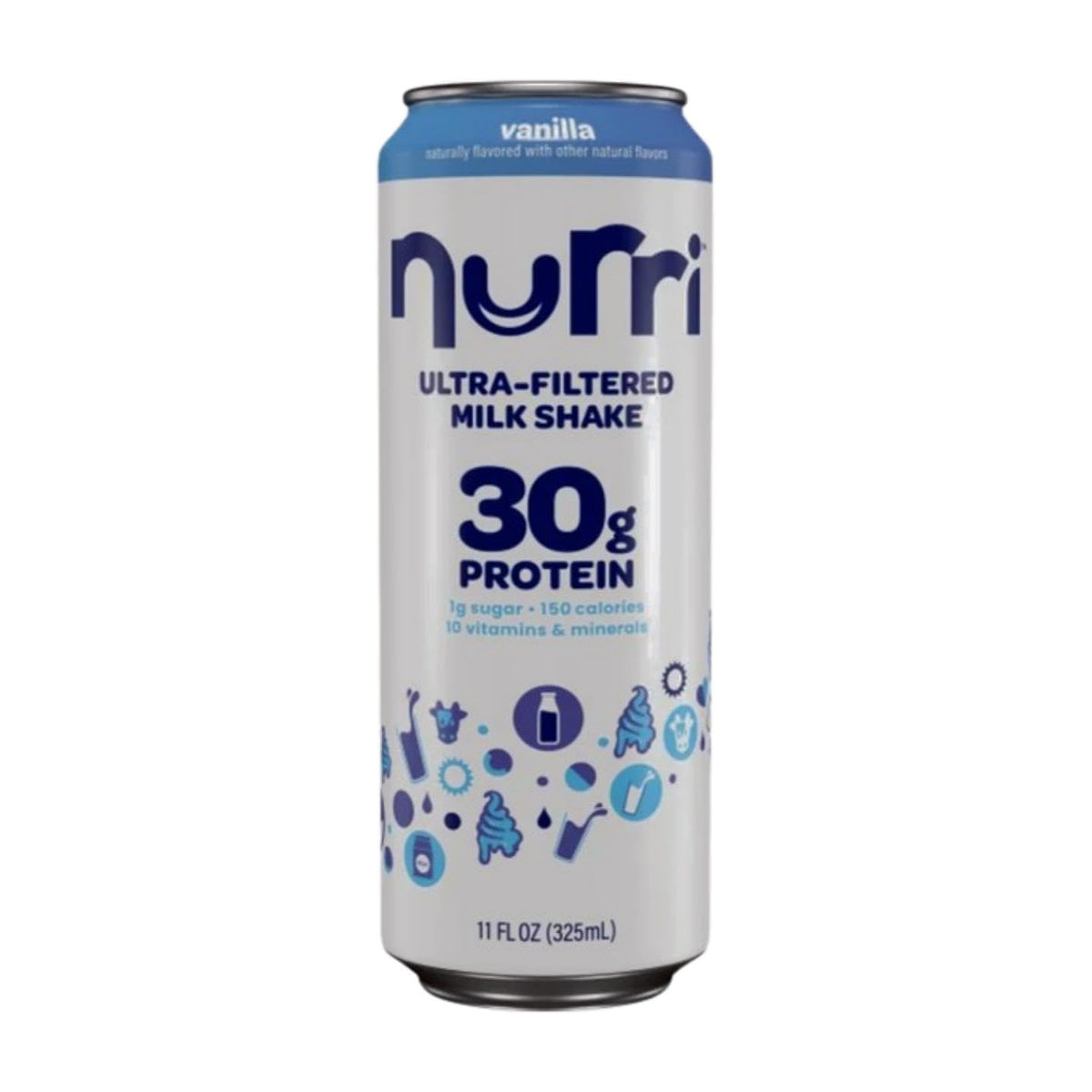 12 Pack Vanilla Milk Shake 30g Protein 1g Sugar Lactose-Free Z313804