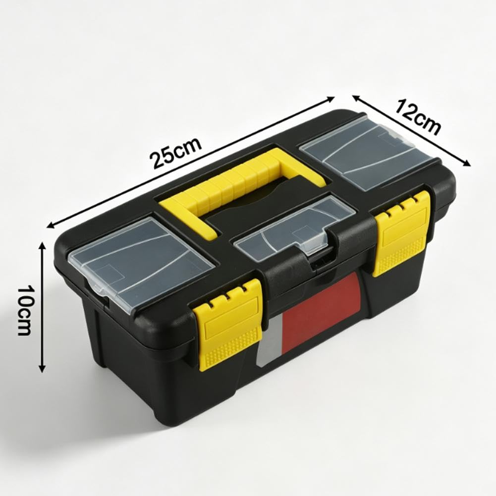 10-Inch Two-Layer Plastic Toolbox with Reinforced Handle Q7178