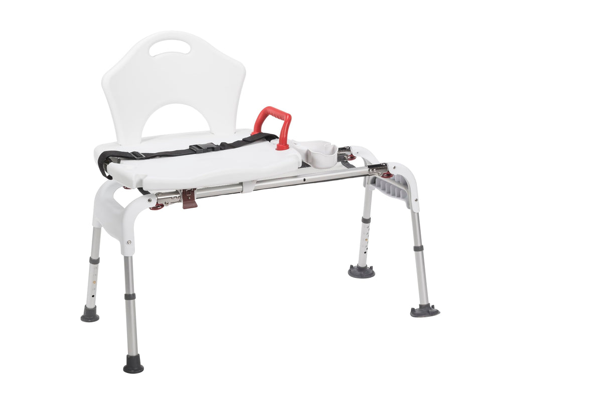 Adjustable Height Sliding Bathtub Transfer Bench Shower Chair Z745217