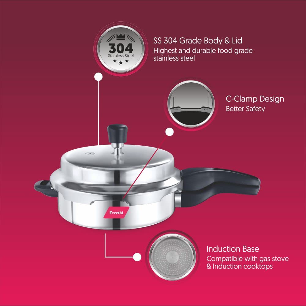Stainless Steel Pressure Pan, 3 Litres M129738