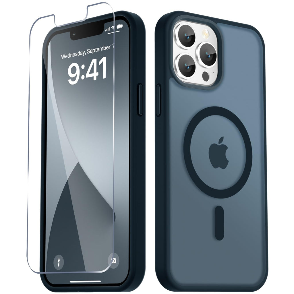 Matte Magnetic Navy Blue Phone Case G976
