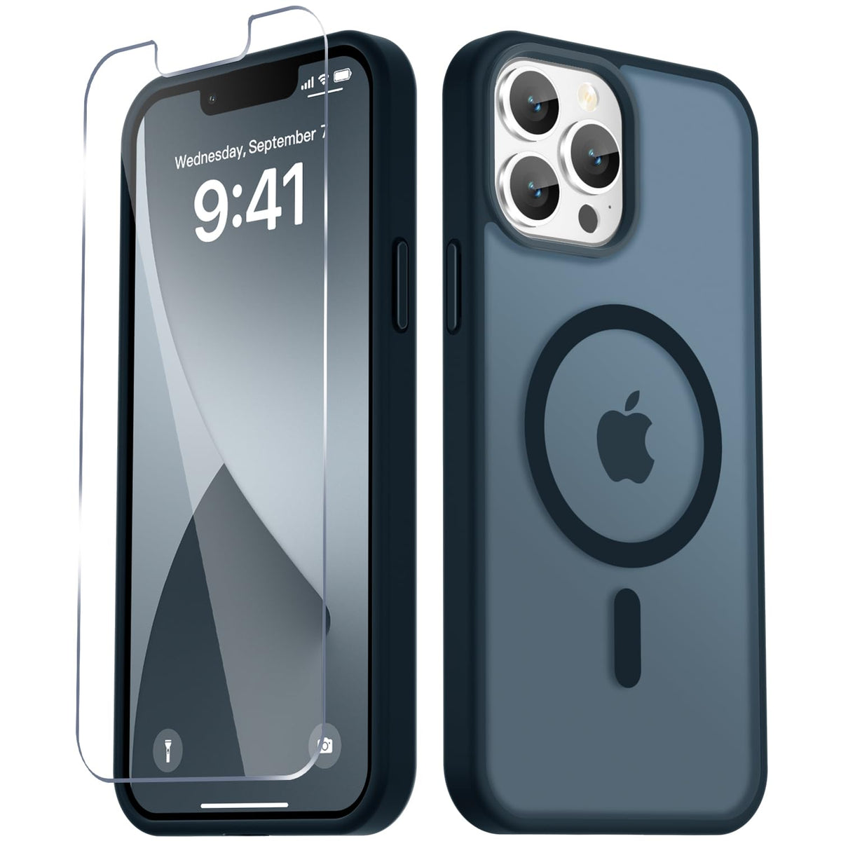 Matte Magnetic Navy Blue Phone Case G976