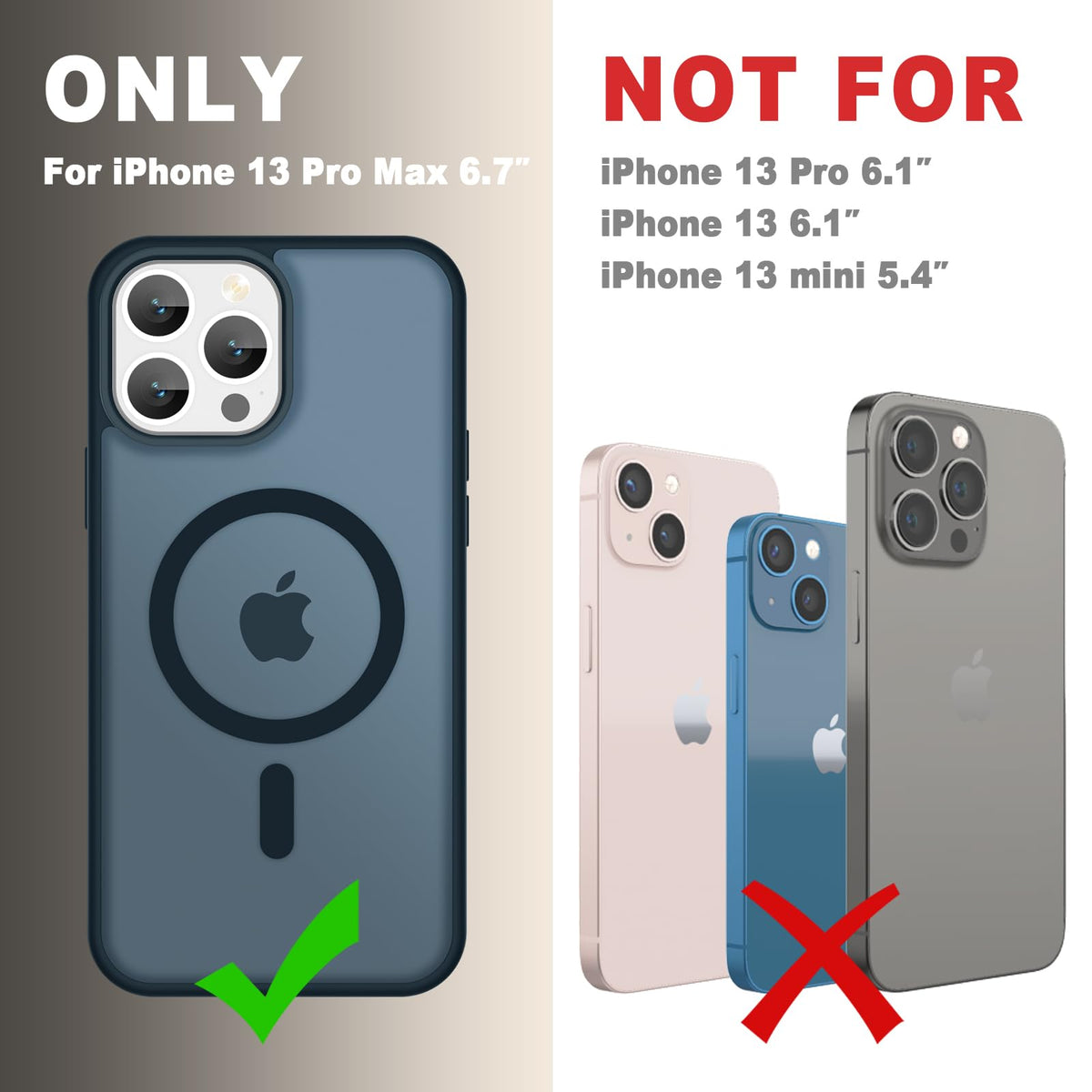 Matte Magnetic Navy Blue Phone Case G976