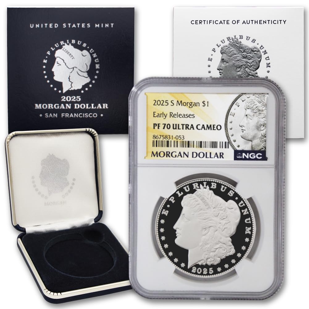 American Silver Morgan Dollar Coin PF-70 Ultra Cameo G61372