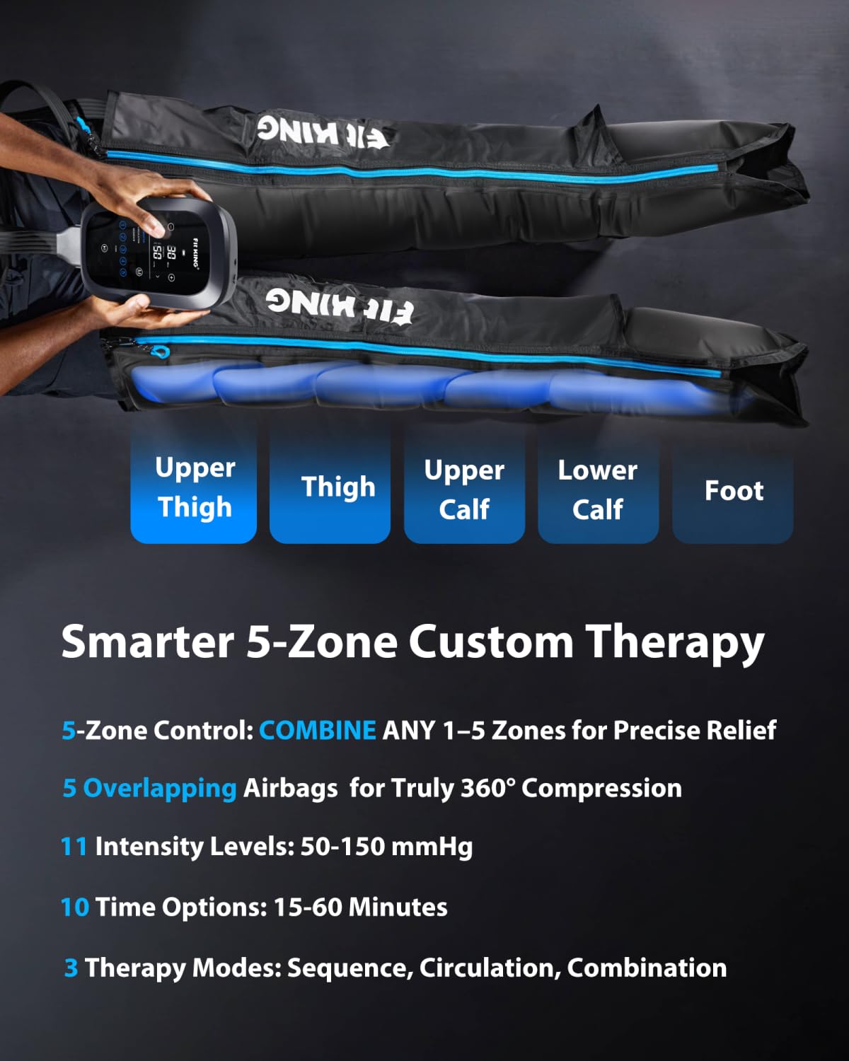 Cordless Leg Massager Compression Boots A617577