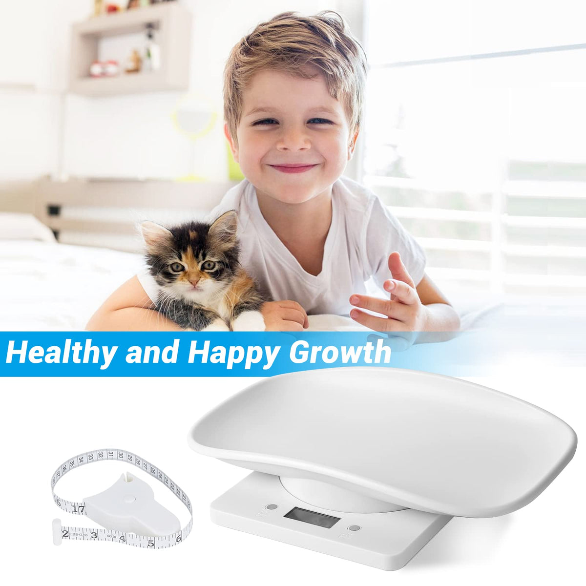 Digital Pet Scale with Tape Measure Z48940