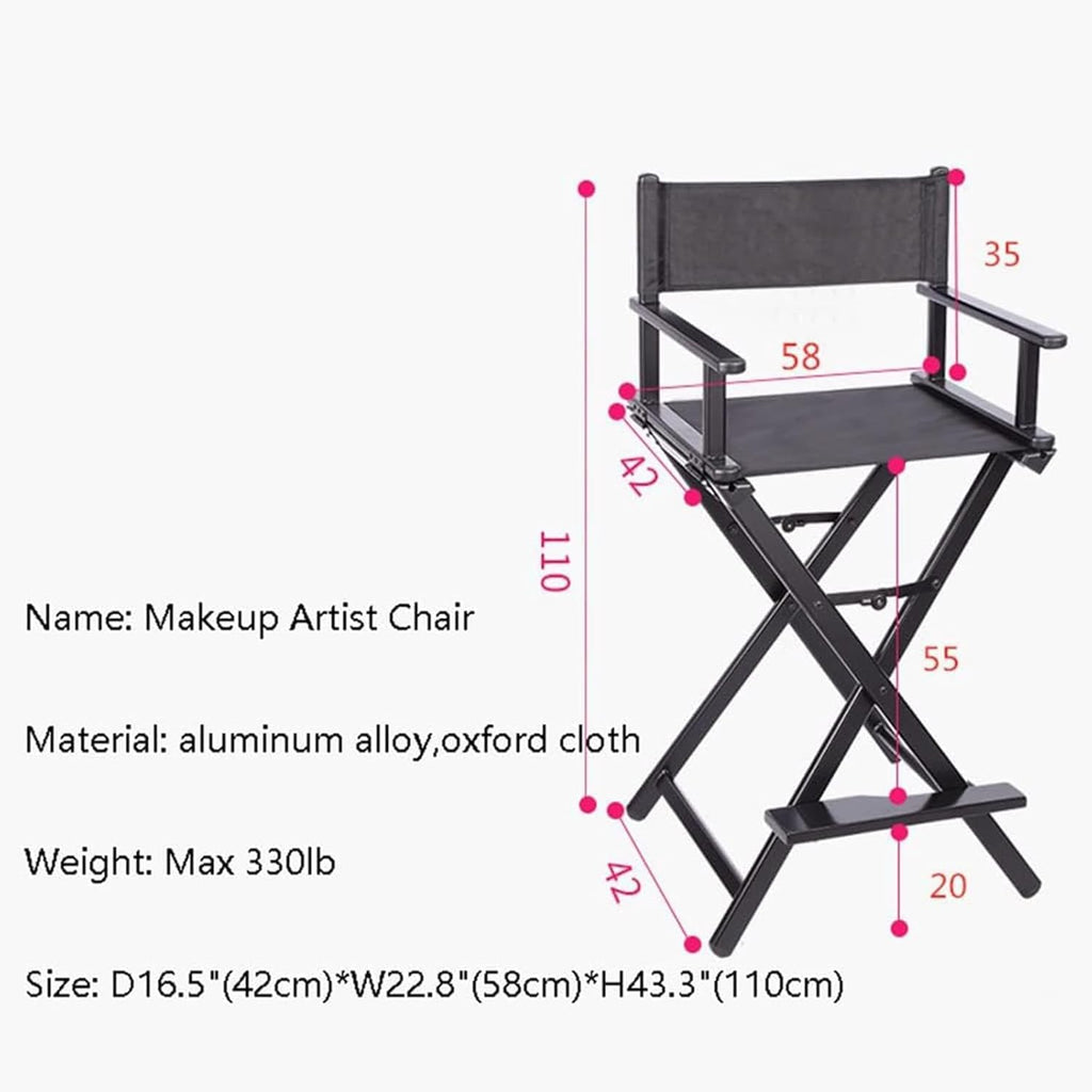 Folding Director Chair with Footrest, 300lbs Capacity S883643