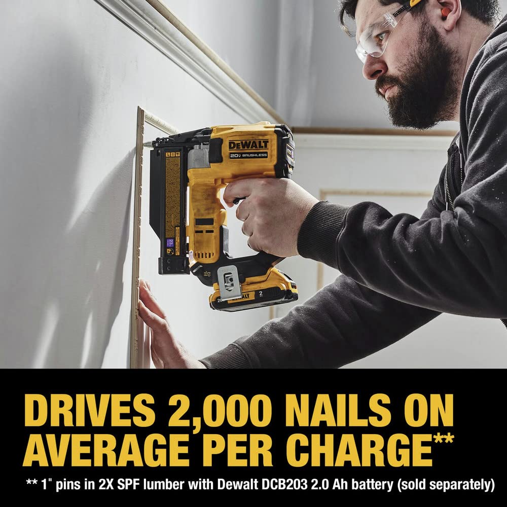 20V MAX Brushless Cordless 23 Ga. Pin Nailer Kit J1840