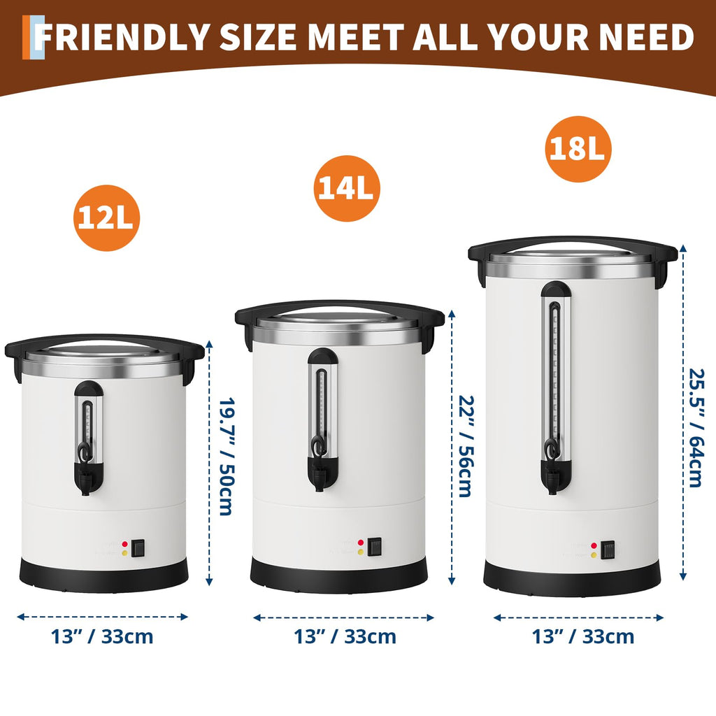Large Capacity Stainless Steel Electric Coffee Urn V136