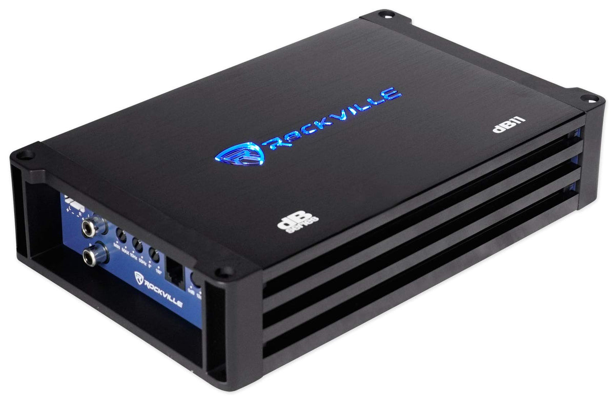 Dual 8" Loaded Car Subwoofer Enclosure with Amp M9113