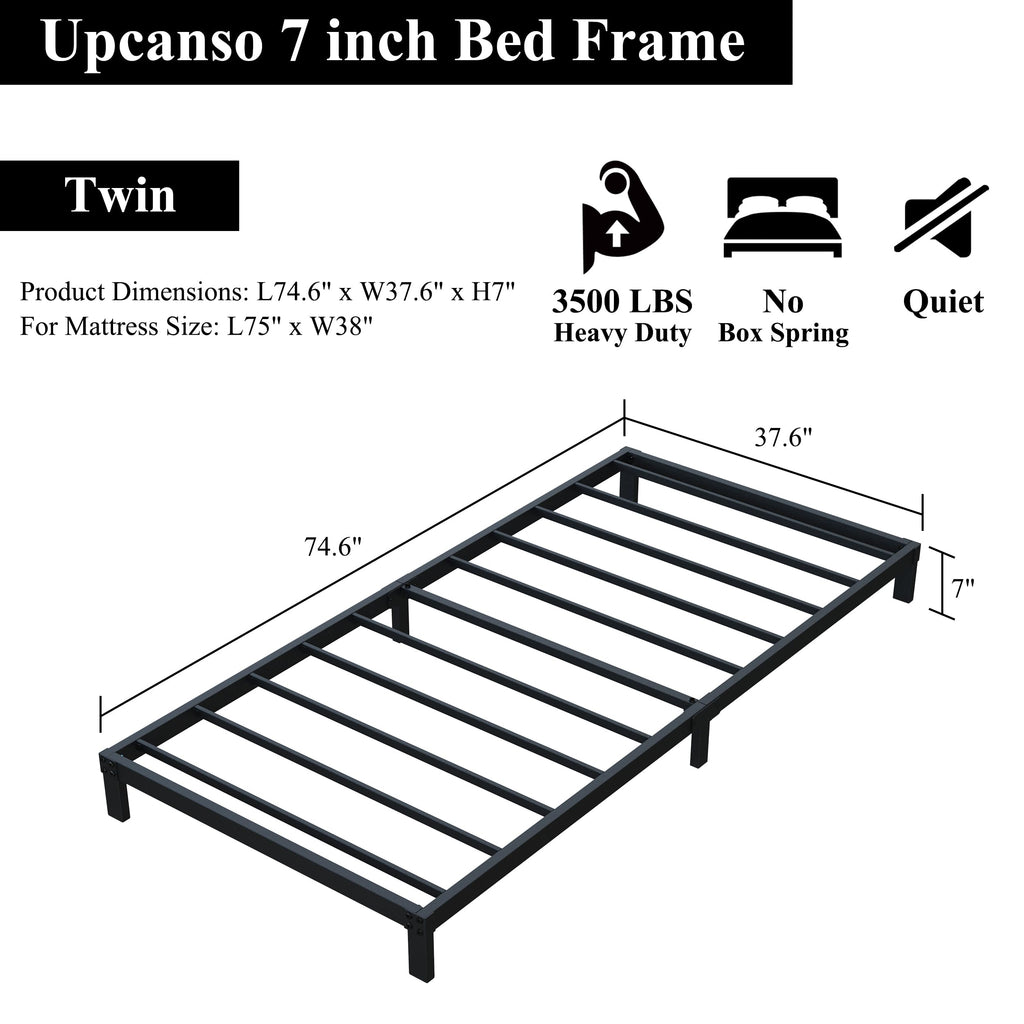 7 Inch Low Profile Twin Bed Frame G747