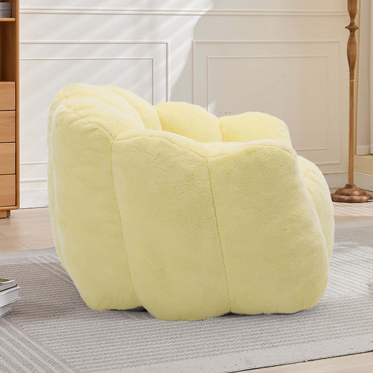 Oversized Memory Foam Bean Bag Chair with Backrest V502834