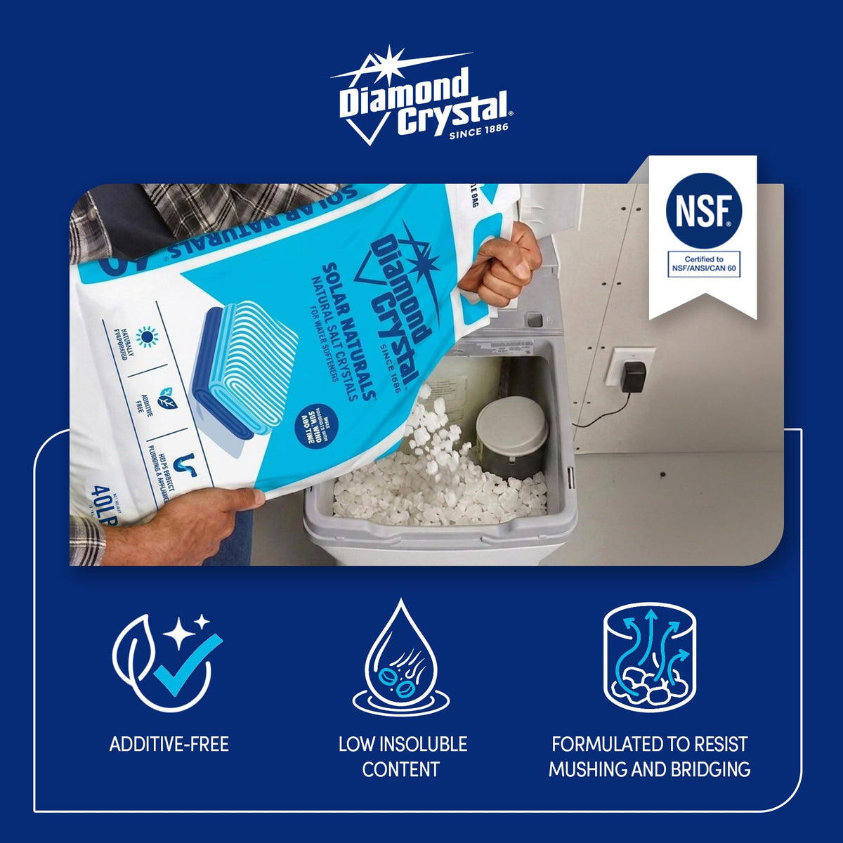 2 Pack Water Softener Salt, 40 lbs N206