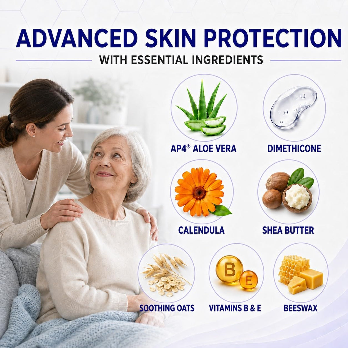 Healing Cream for Pressure Sores with Calendula and Aloe, 4 oz Jar J679501