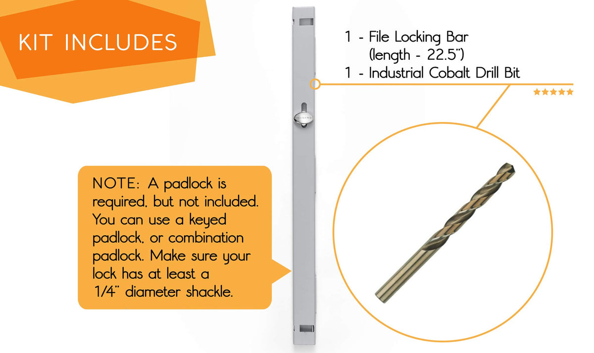 Locking Bar 2 Drawer File Cabinet P427639