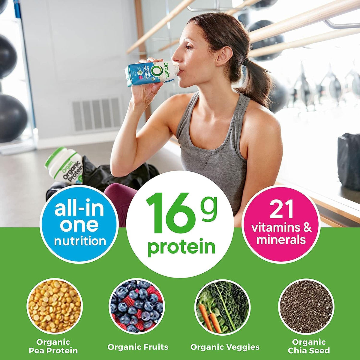 Organic Vegan Plant Based Nutritional Shake, Chocolate Vanilla, 11 Fl Oz (Pack of 4) T232