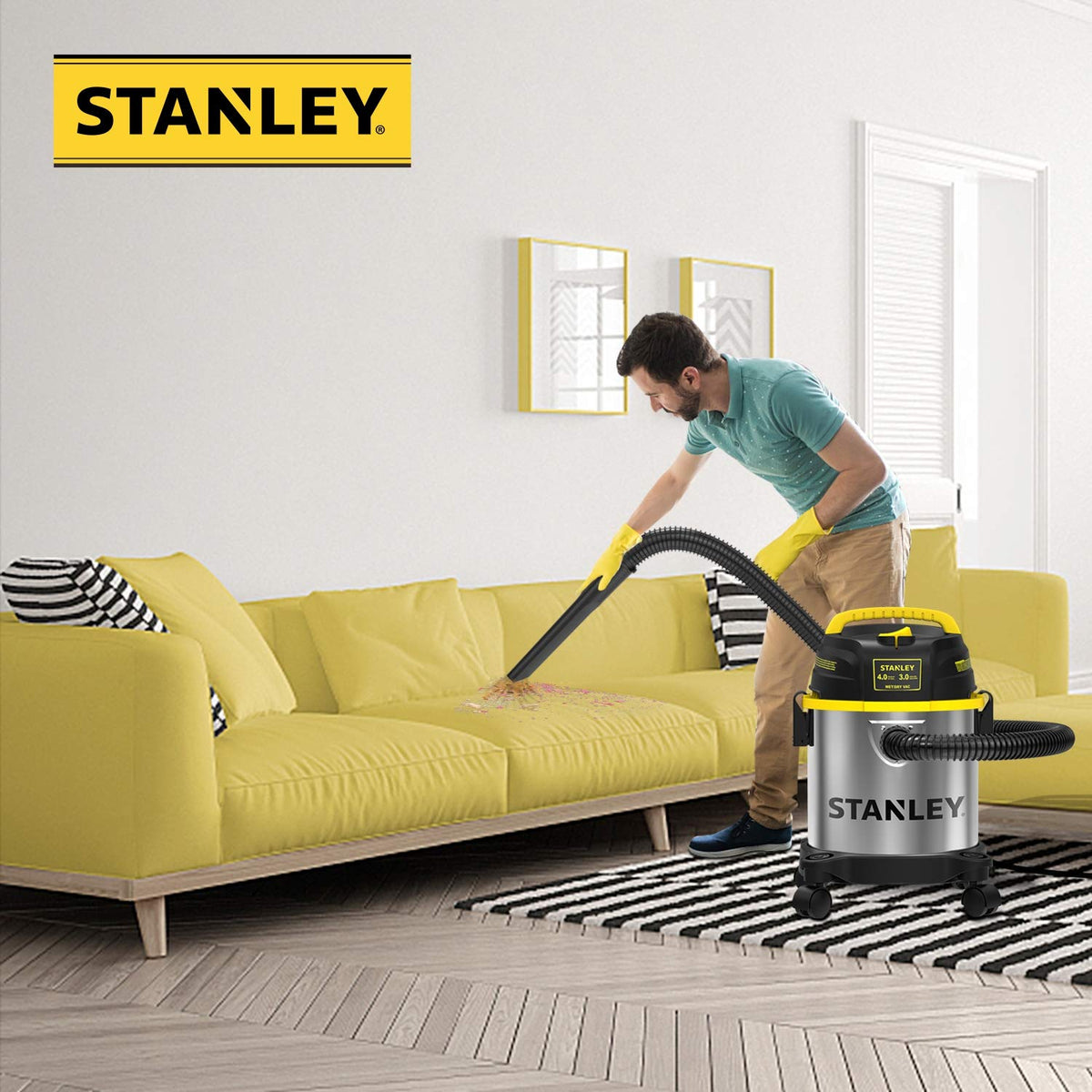 3 Gallon Stainless Steel Wet Dry Shop Vacuum M879