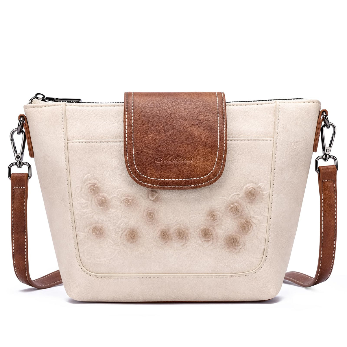 Crossbody Bags Vegan Leather Multi-Pockets Small Shoulder Bag R8240