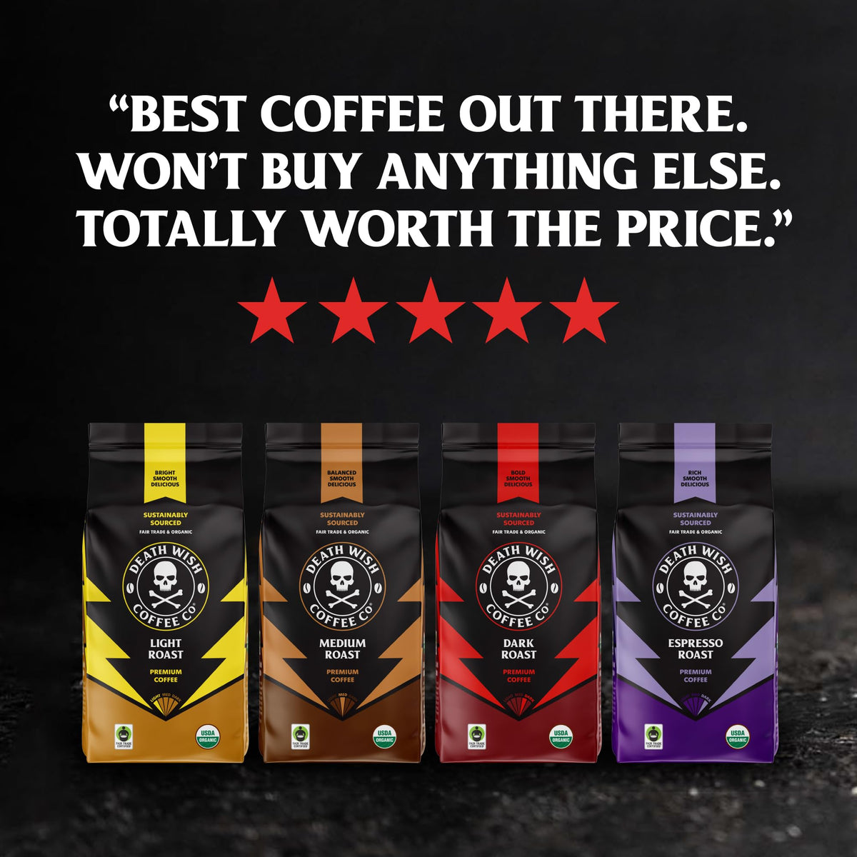 Organic Espresso Roast Ground Coffee 14 oz C487