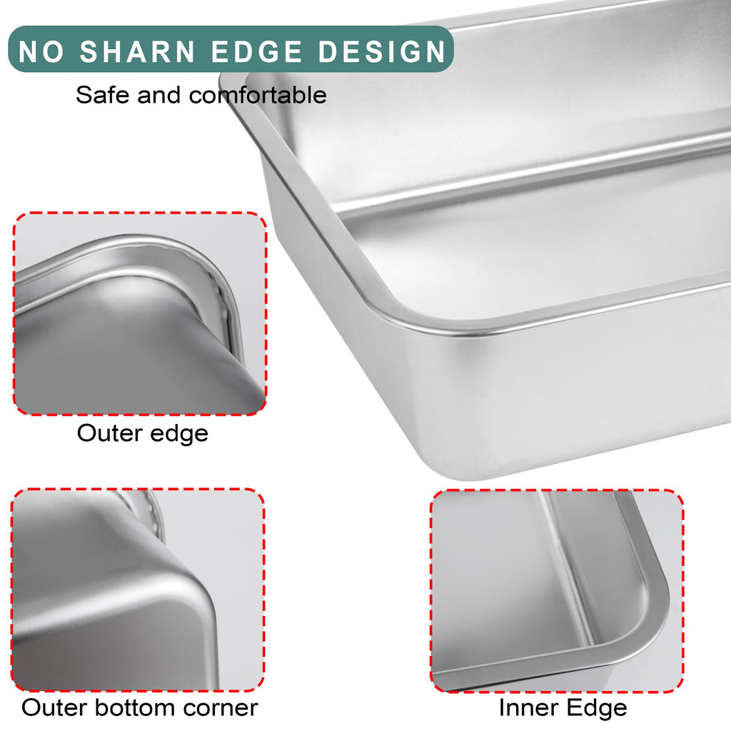 Large Stainless Steel Cat Litter Box U617