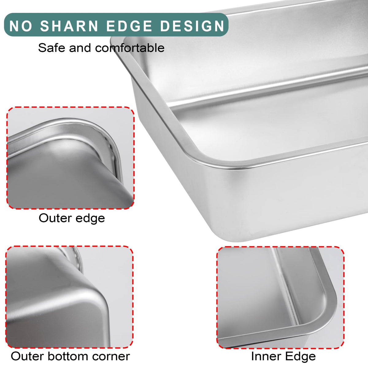 Large Stainless Steel Cat Litter Box U617