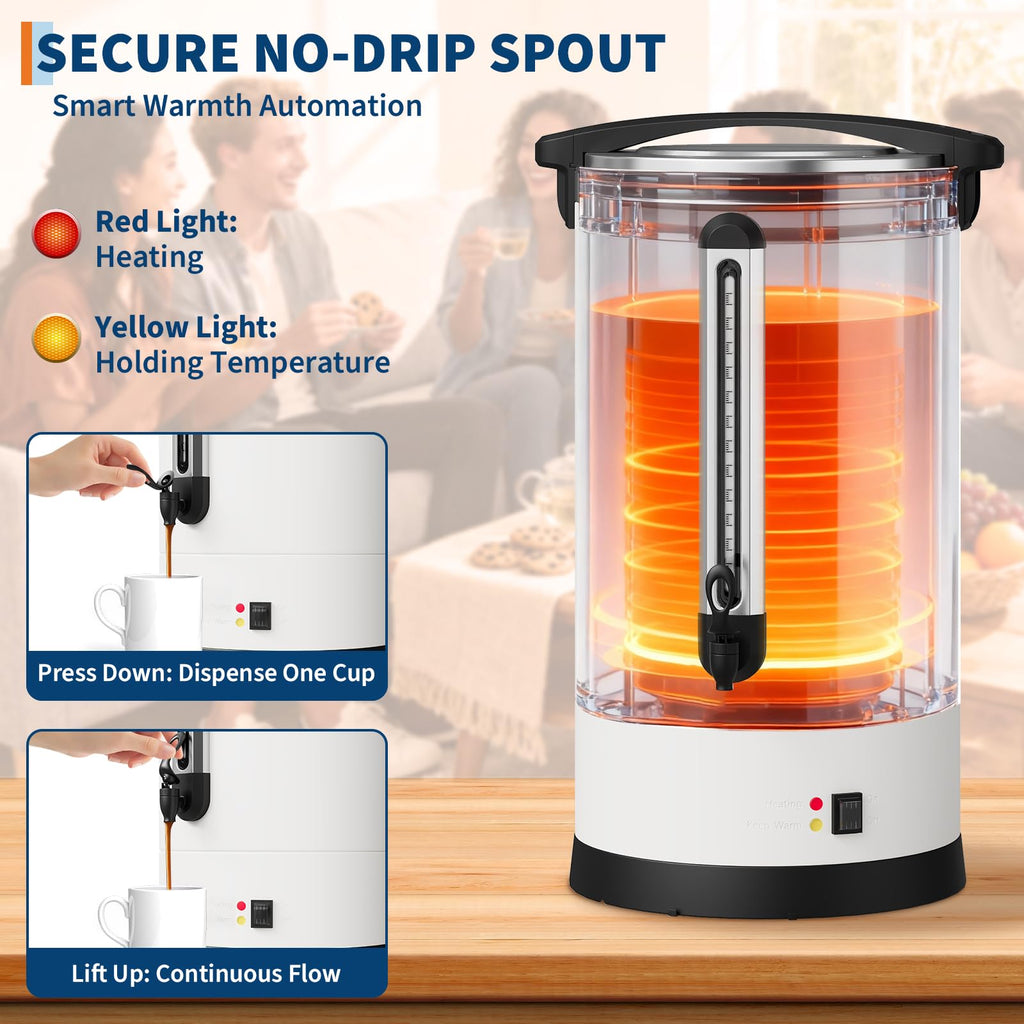 Large Capacity Stainless Steel Electric Coffee Urn V136