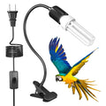 Bird Cage Lighting Combo Kit, Clip Lamp with UVB 2.4 20W Compact Fluorescent Bulb H827