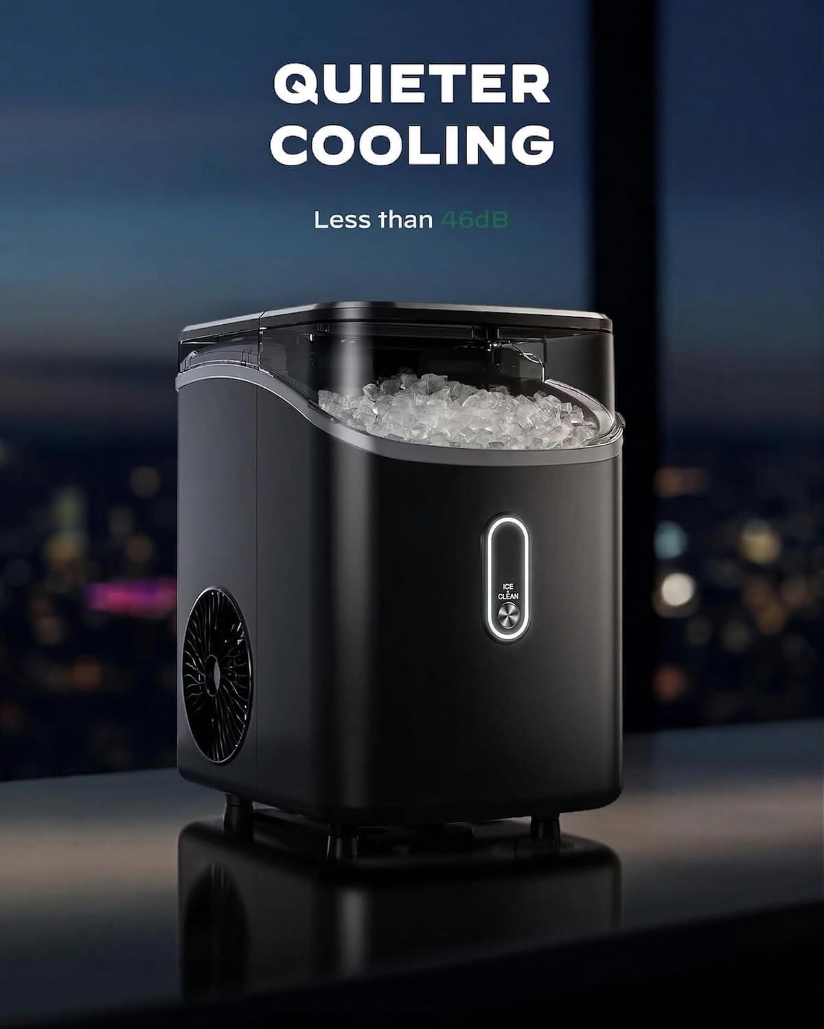 Nugget Pebble Ice Maker Countertop with Self-Cleaning R7242