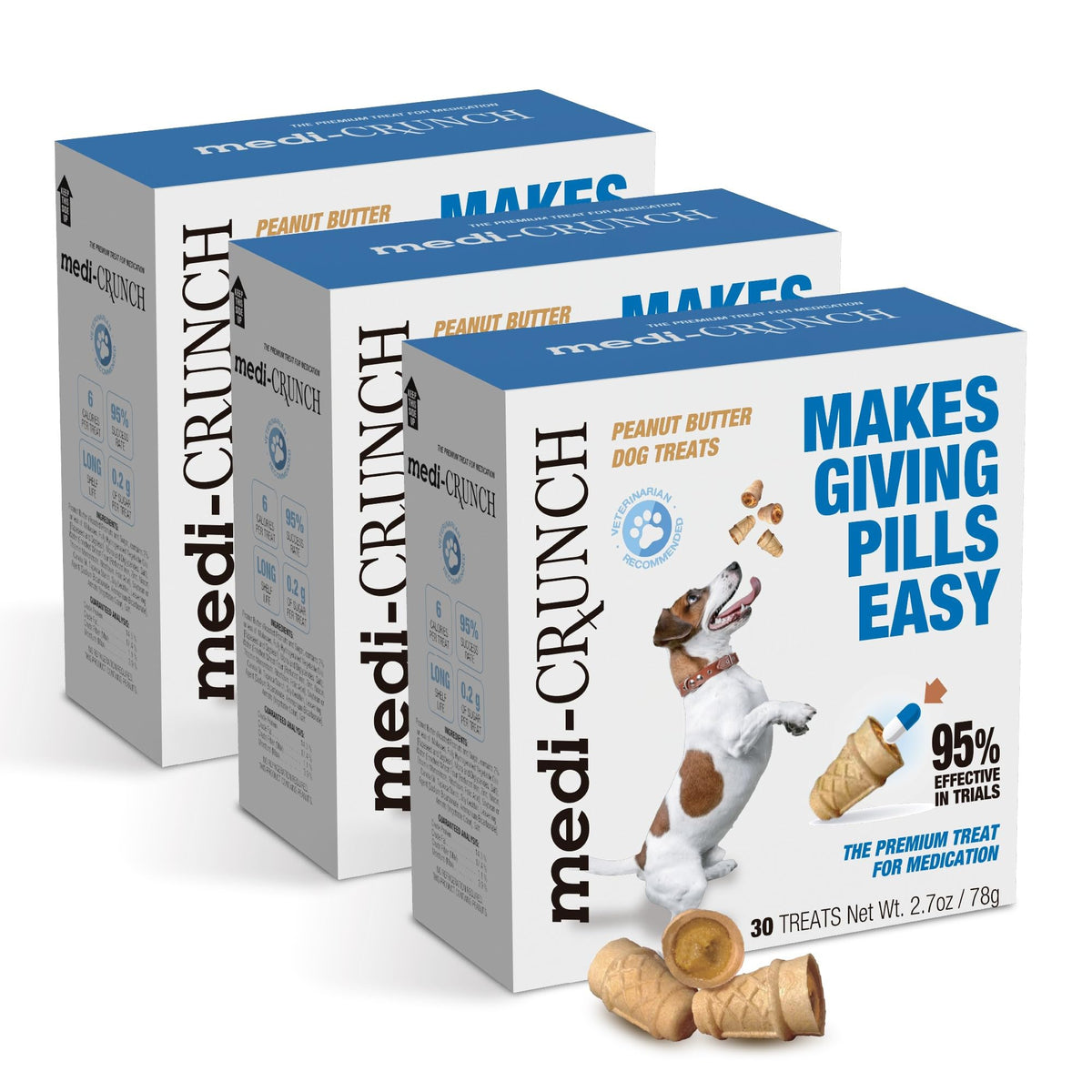 Peanut Butter Dog Pill Treats 90 Count Y1322
