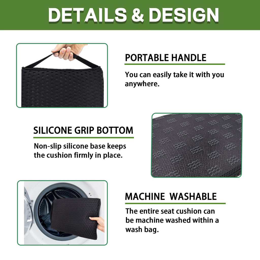 3D Mesh Fabric Portable Stadium Seat Cushion G65626