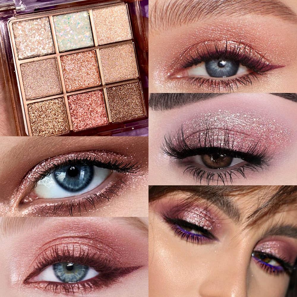 Pink Glitter Eyeshadow Palette F788
