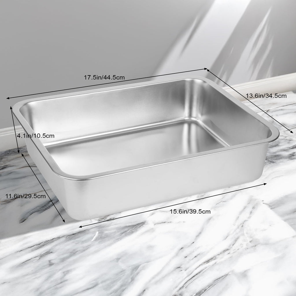Large Stainless Steel Cat Litter Box U617