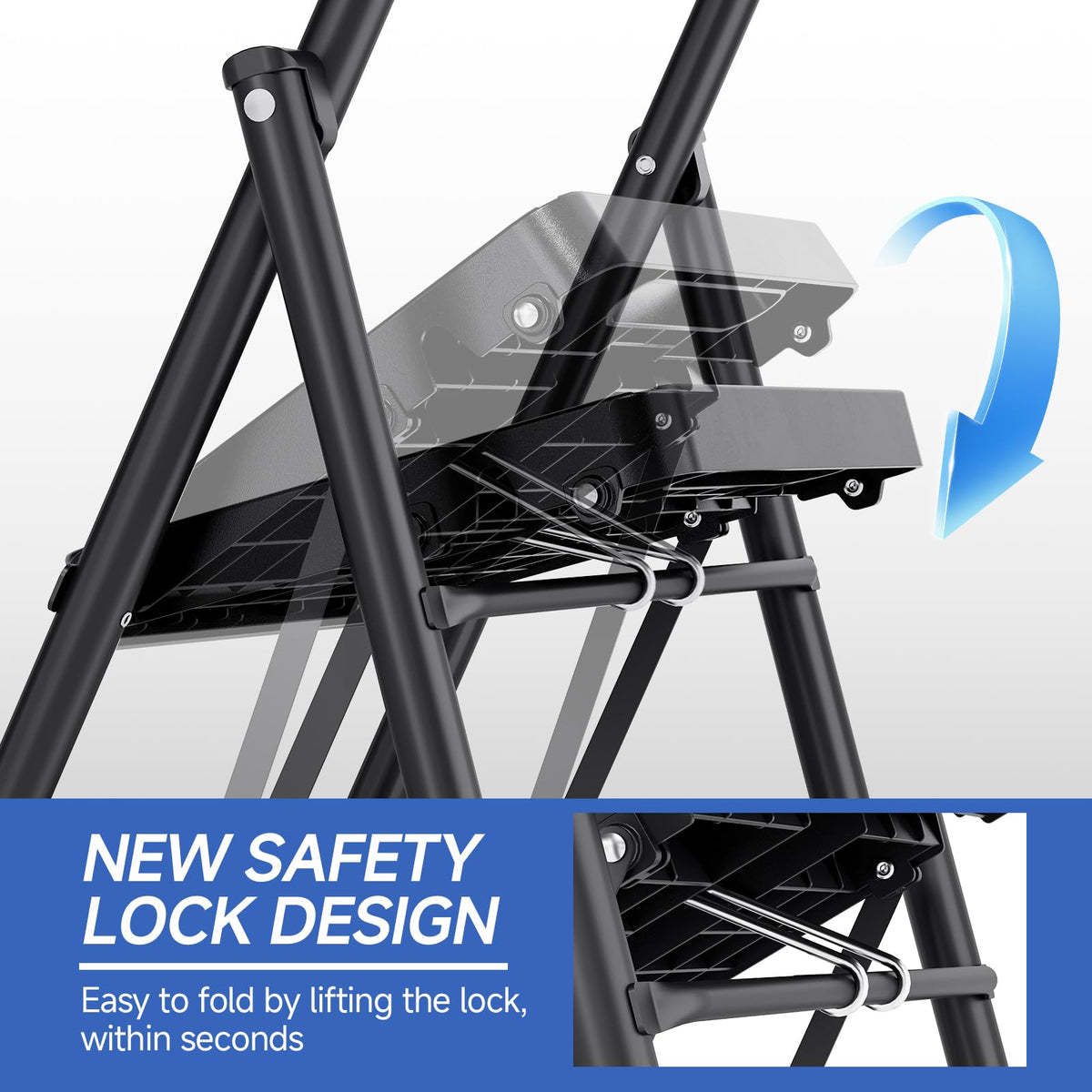 2 Step Ladder with Anti-Slip Pedals G36471