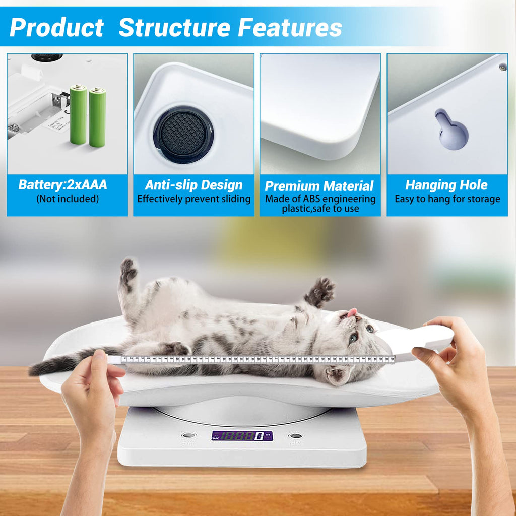 Digital Pet Scale with Tape Measure Z48940