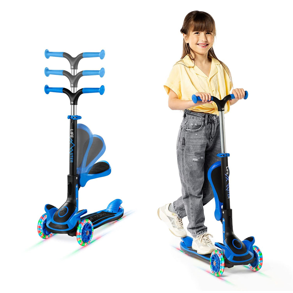 3 Wheel Foldable Kids Scooter with LED Wheels K255724