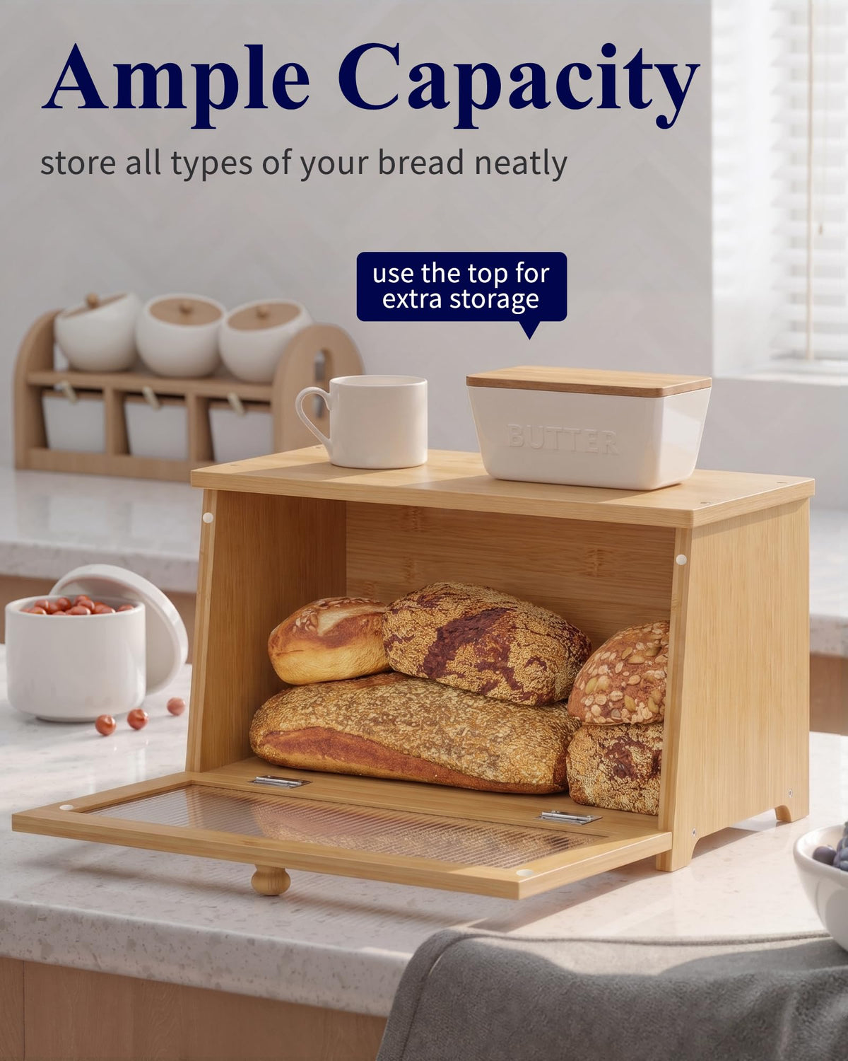 Wooden Bread Box N6248