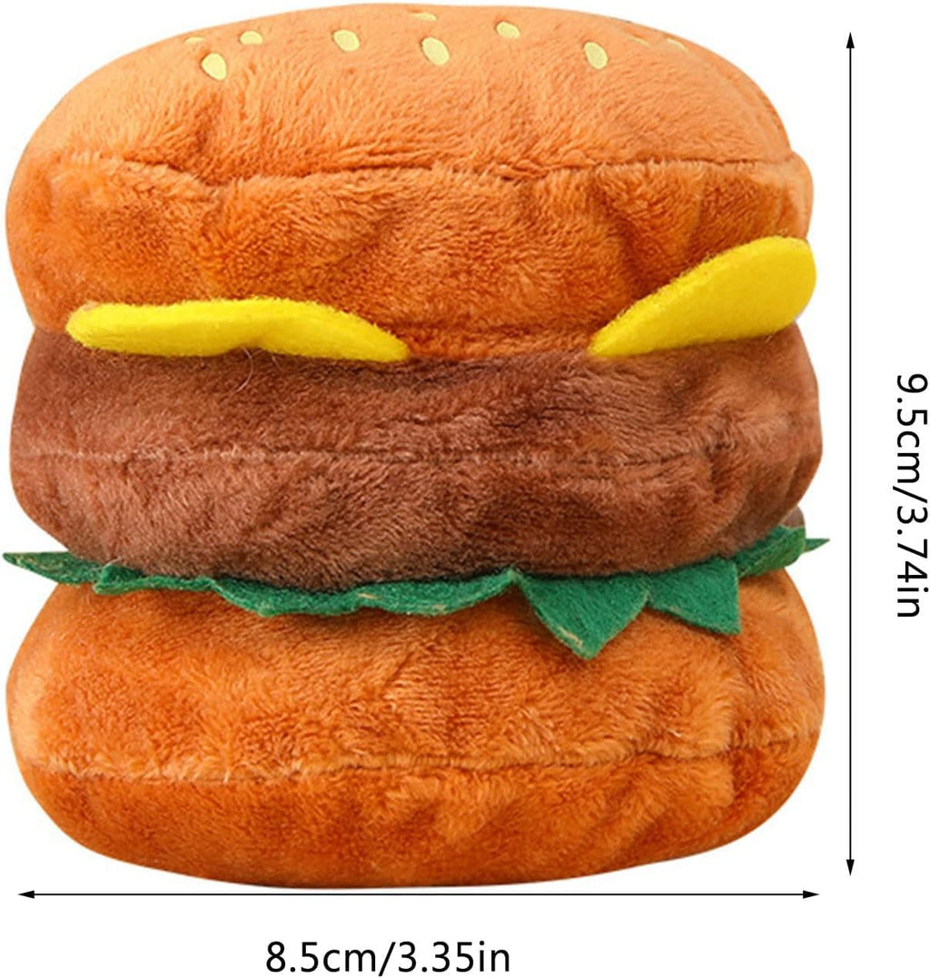Hamburger Shape Dog Squeaky Toy S73024