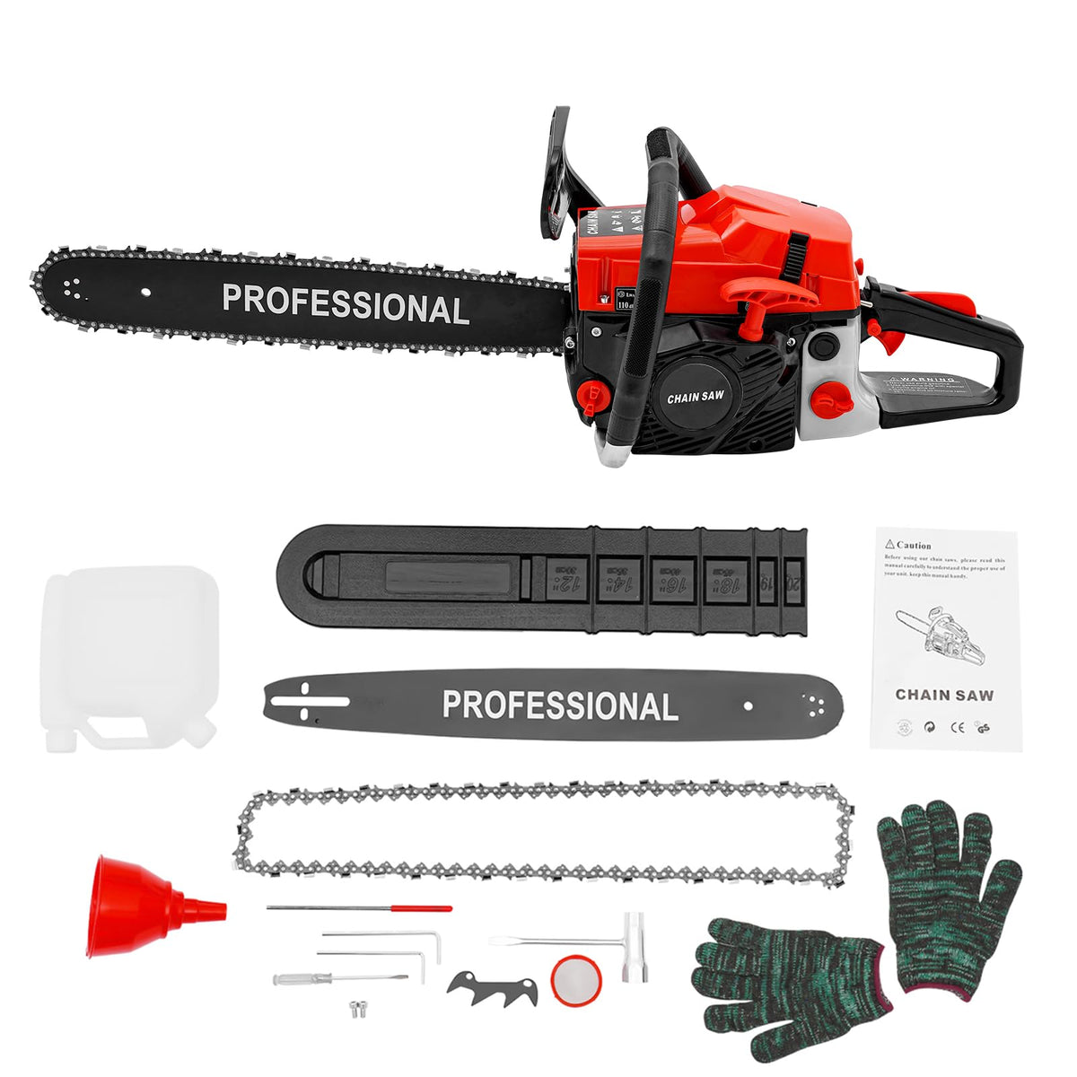 20-Inch 2-Stroke Gas Chainsaw with Tool Bag S333493