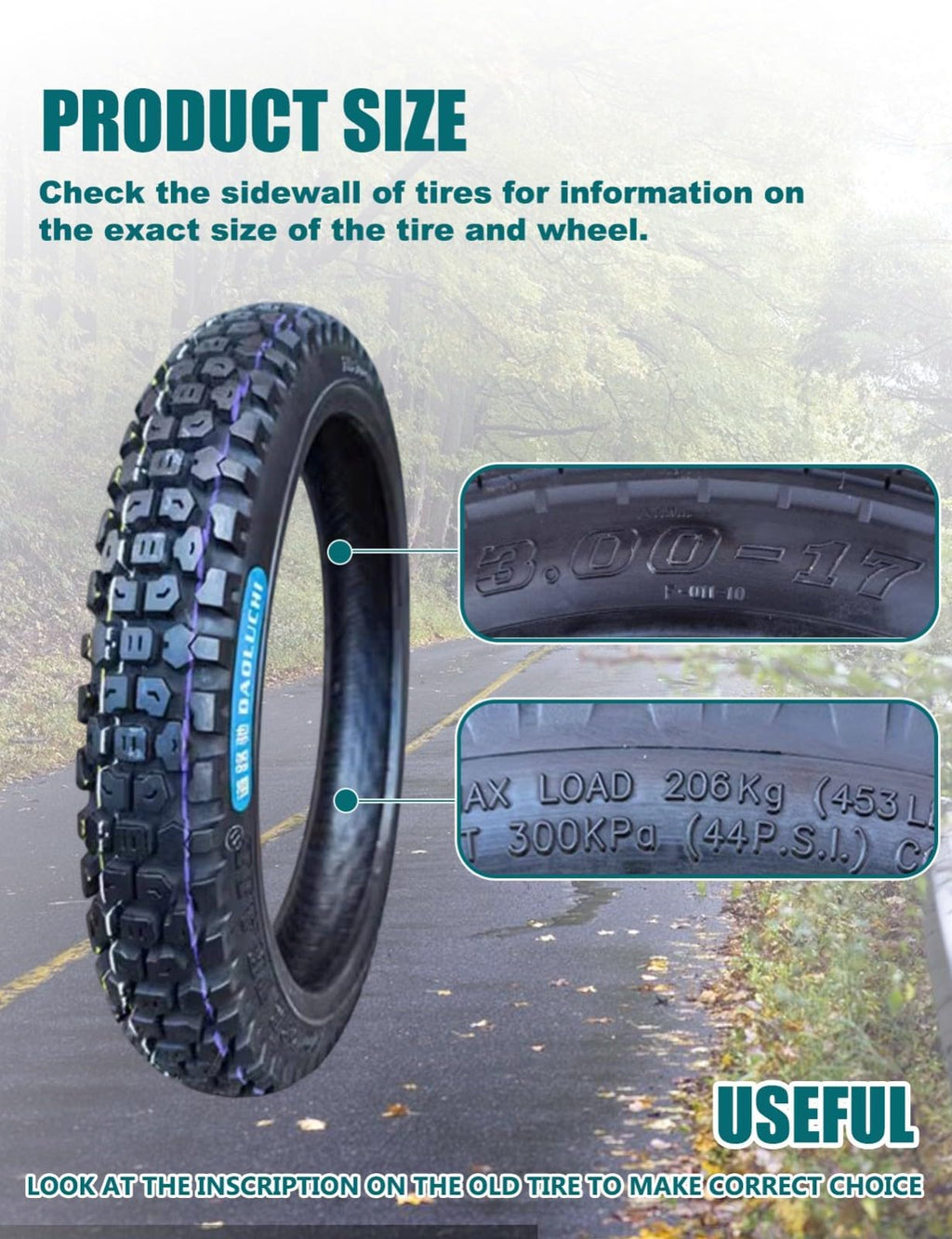 3.00-17 Scooter Tire P3998