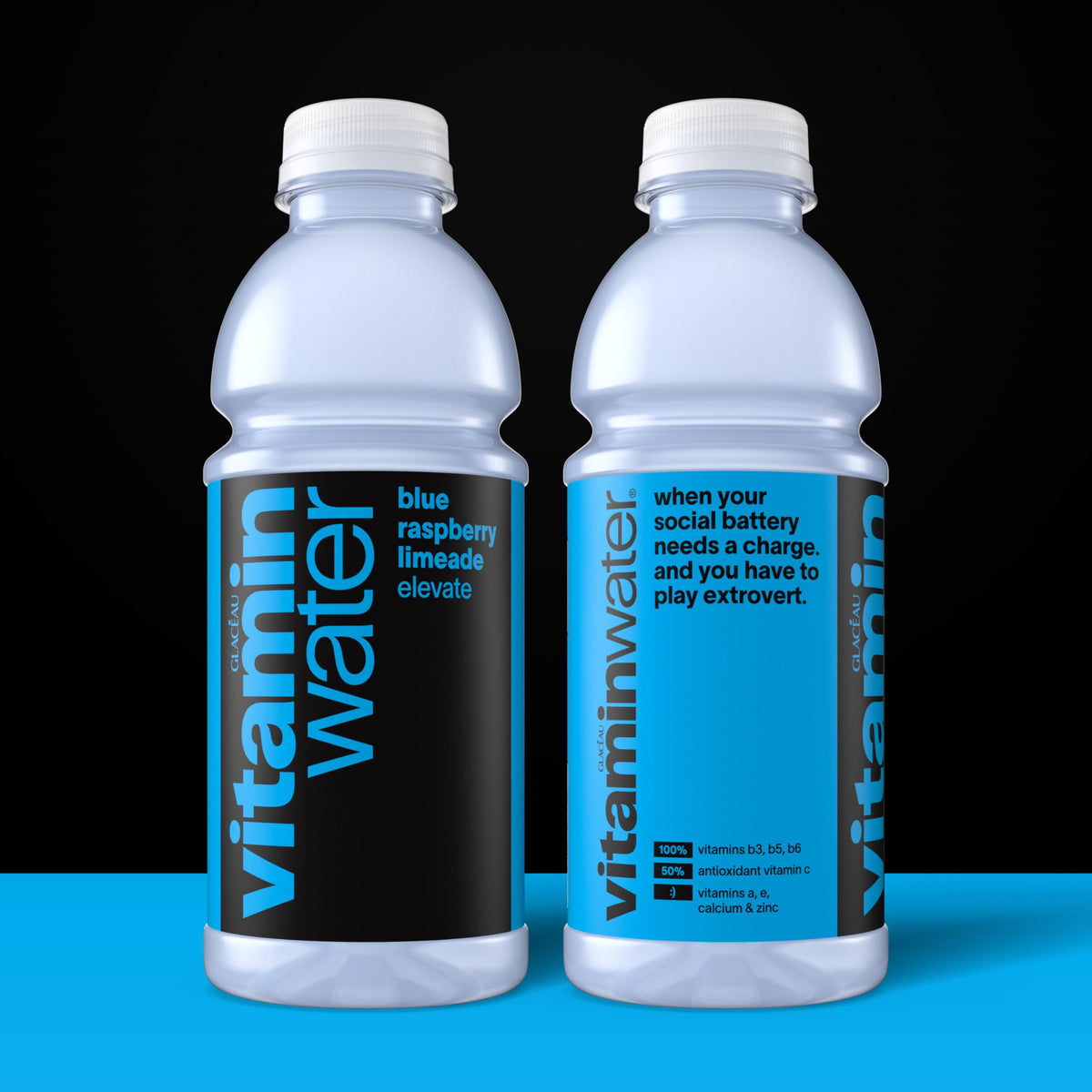 Blue Raspberry Limeade Nutrient Enhanced Water Beverage 20 oz 12 pack Z5489