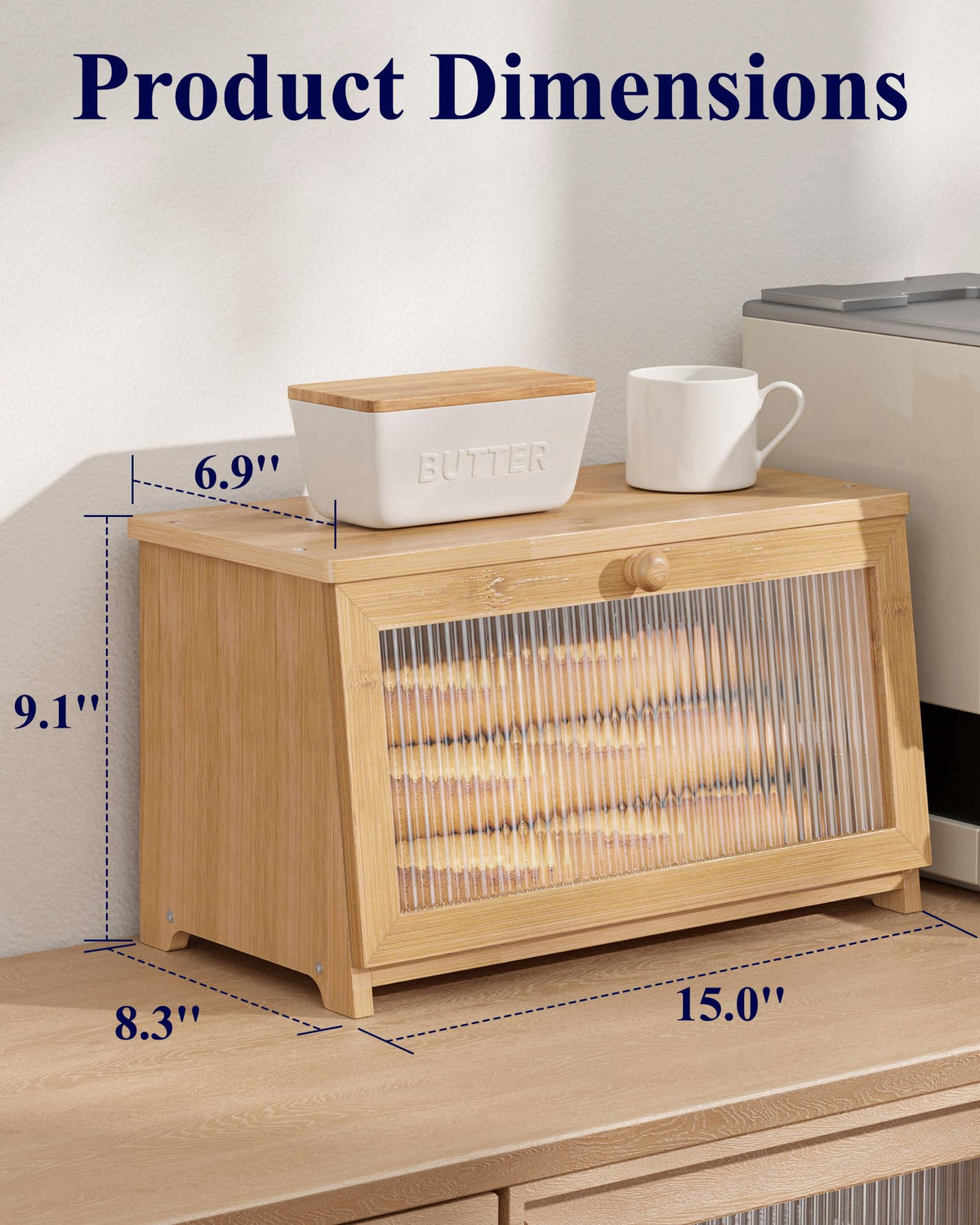 Wooden Bread Box N6248