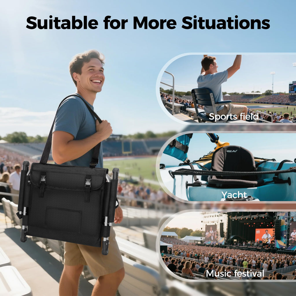 Extra Wide Padded Stadium Seats with Back Support P150307