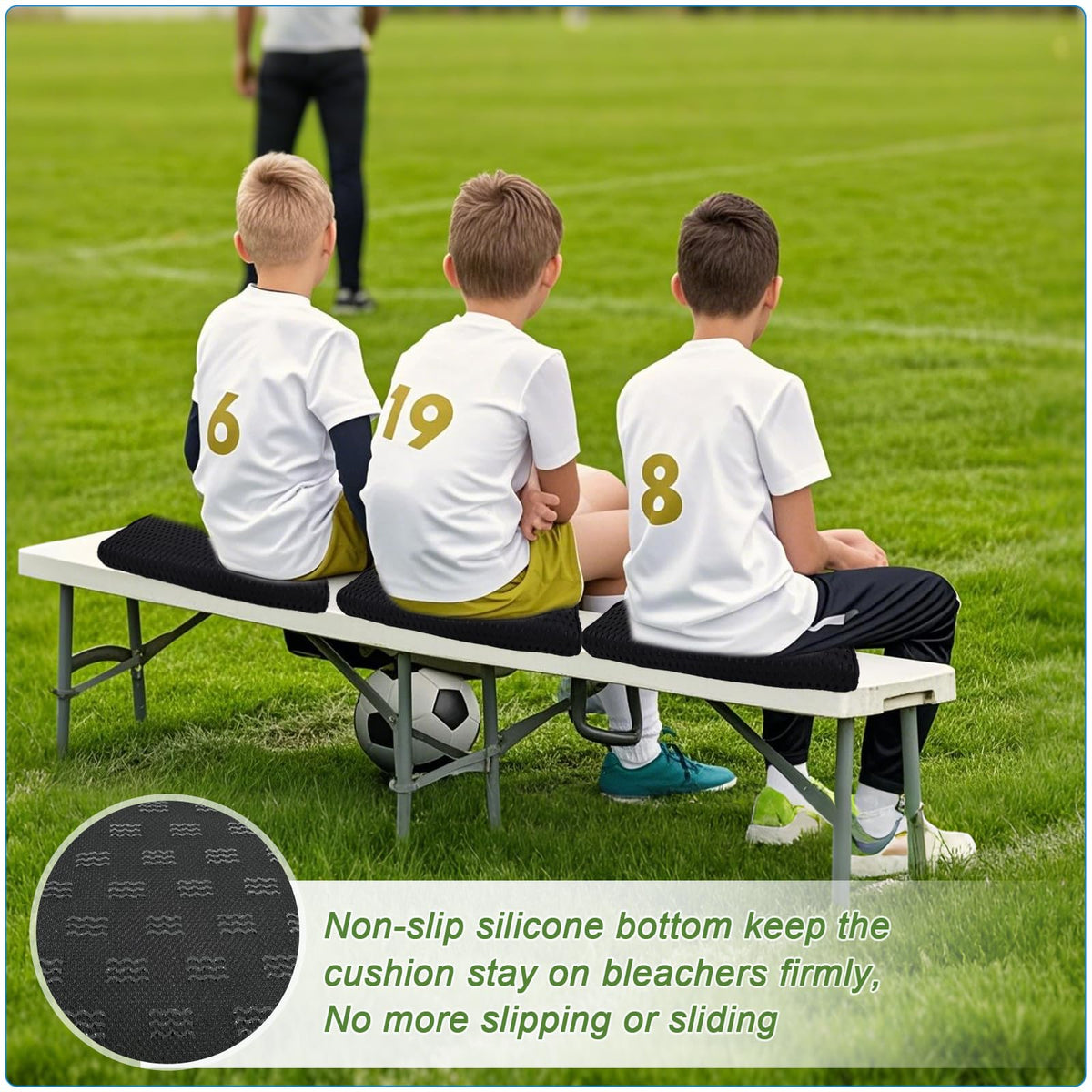 3D Mesh Fabric Portable Stadium Seat Cushion G65626