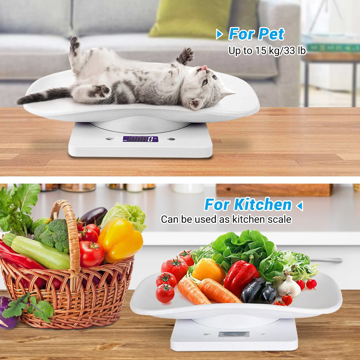 Digital Pet Scale with Tape Measure Z48940