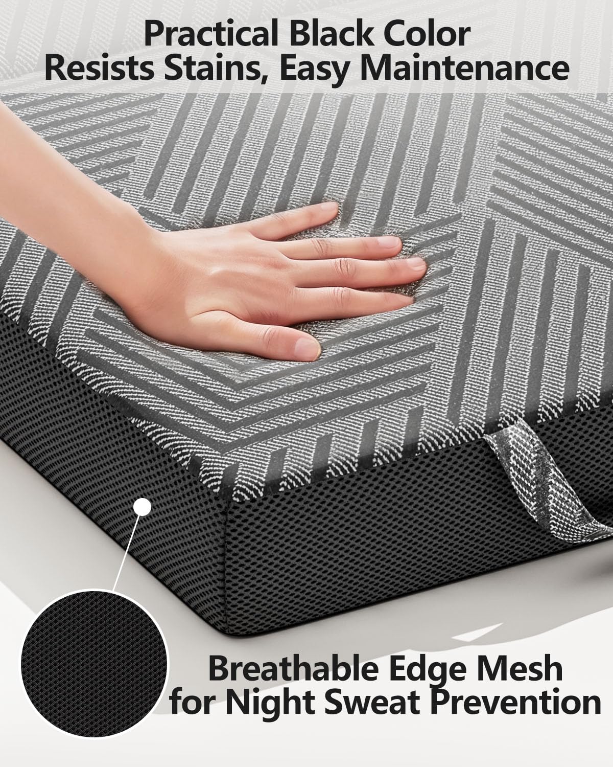 6 Inch Queen Memory Foam Folding Mattress J778