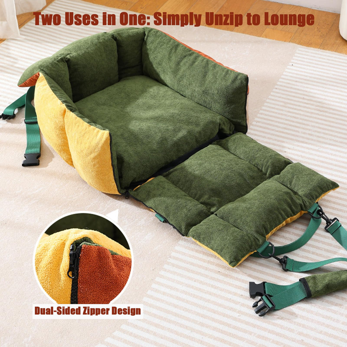 2-in-1 Dog Car Seat for Small Dogs J387627