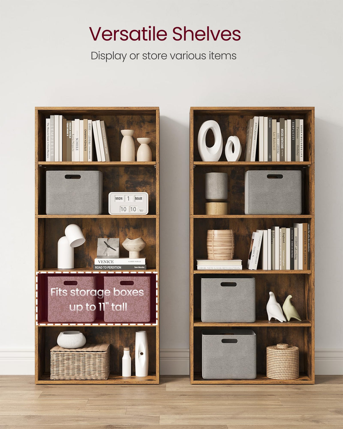 5-Tier Bookshelf Storage Organizer H9243