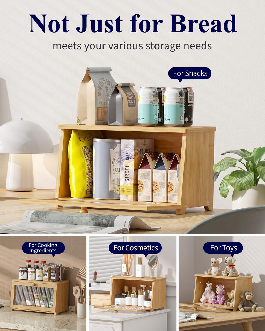 Wooden Bread Box N6248