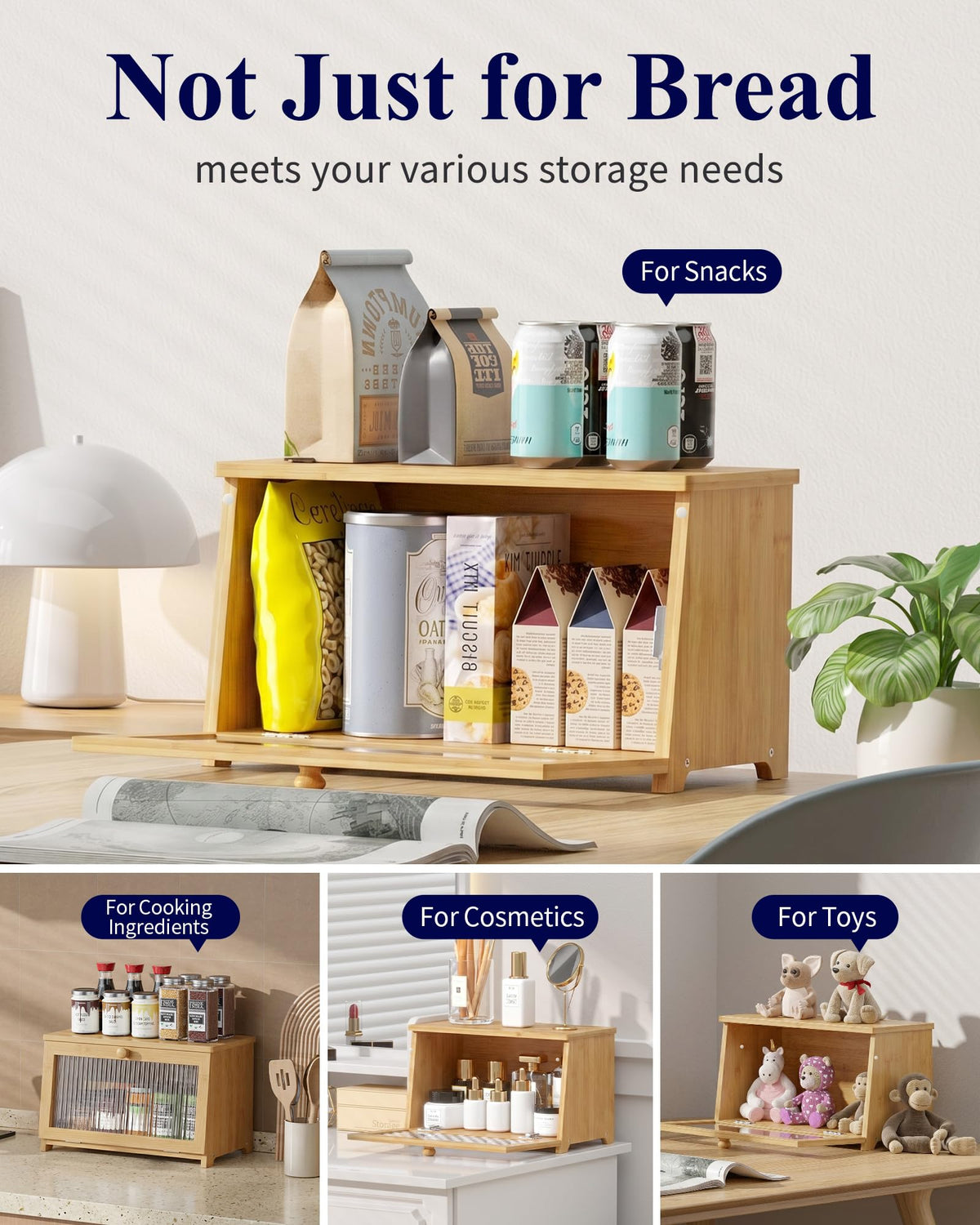 Wooden Bread Box N6248